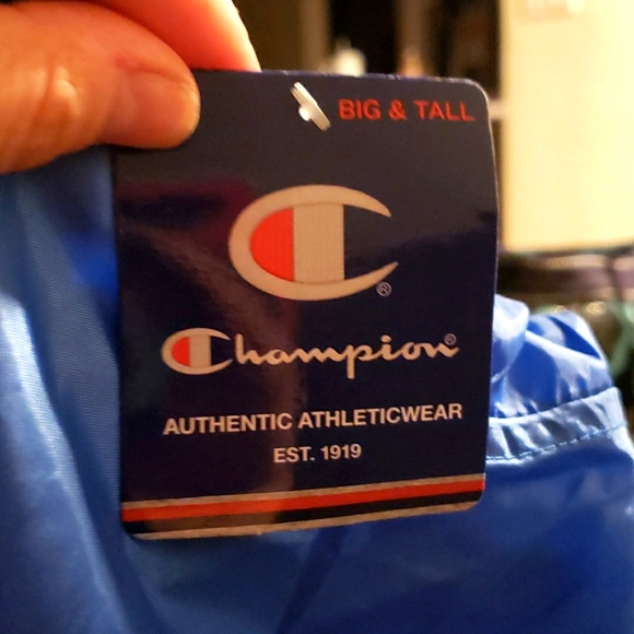 Champion Jacket Mens Big and Tall Hoodie Anorak Windbreaker Jacket for Men (NWT) - Picture 7 of 14